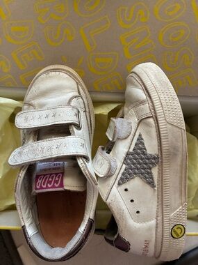 Kids Golden Goose glitter star sneakers sz26